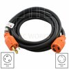 Ac Works 25ft SOOW 10/3 NEMA L6-30 30A 250V Rubber Extension Cord L630PR-025